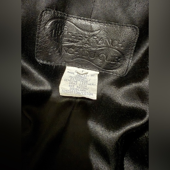 VINTAGE REFINISHED The Leather Ranch long batwing cocoon retro coat - Picture 5 of 6